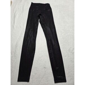 Lululemon Align High-Rise Shimmer Pant 28" Nulu - Shine Foil Print Black Size 2